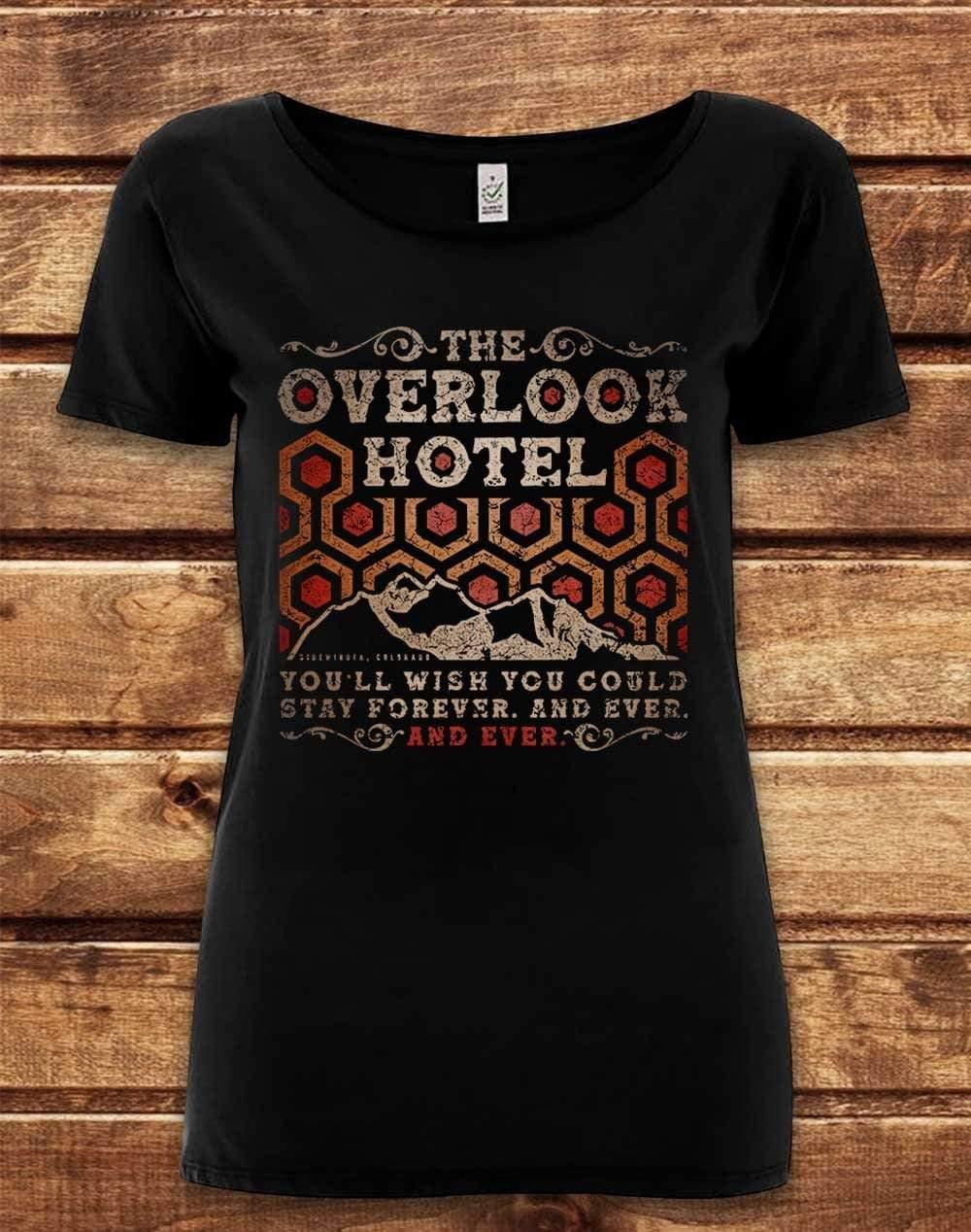 DELUXE Overlook Hotel Organic Scoop Neck T-Shirt 8-10 / Black  - Off World Tees