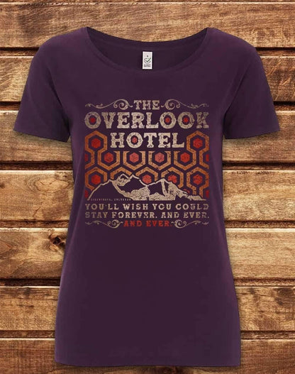 DELUXE Overlook Hotel Organic Scoop Neck T-Shirt 8-10 / Eggplant  - Off World Tees