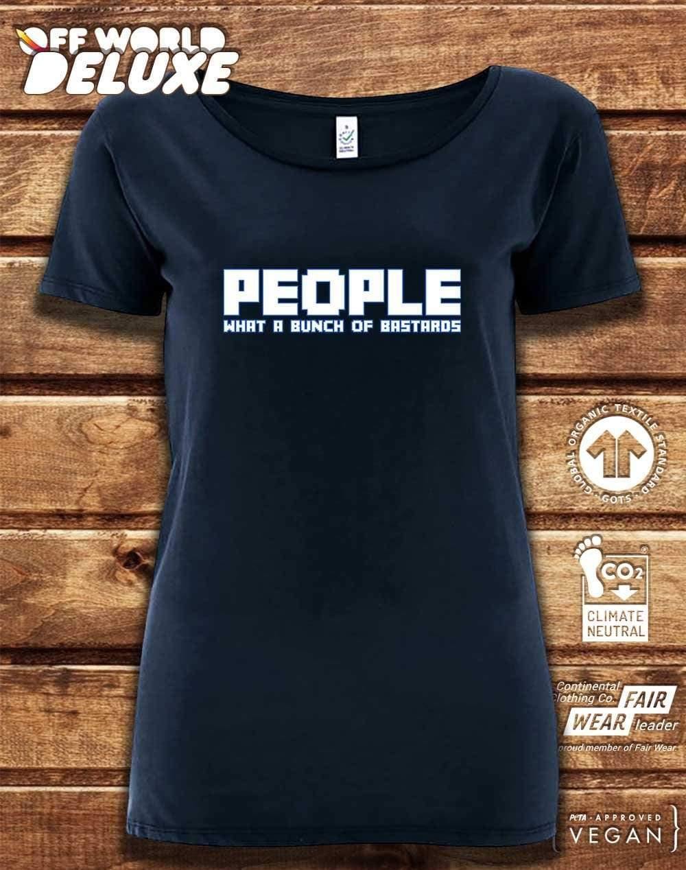 DELUXE People = Bastards Organic Scoop Neck T-Shirt  - Off World Tees