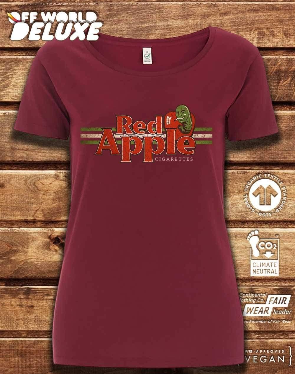 DELUXE Red Apple Cigarettes Organic Scoop Neck T-Shirt  - Off World Tees