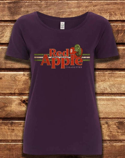 DELUXE Red Apple Cigarettes Organic Scoop Neck T-Shirt 8-10 / Eggplant  - Off World Tees