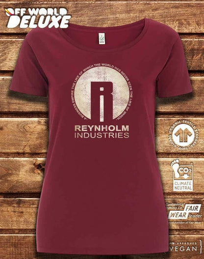 DELUXE Reynholm Industries Organic Scoop Neck T-Shirt  - Off World Tees