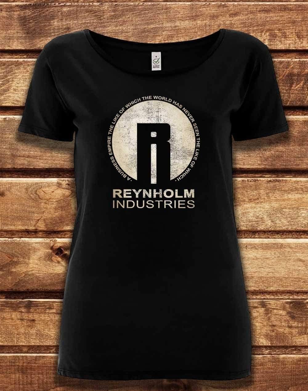 DELUXE Reynholm Industries Organic Scoop Neck T-Shirt 8-10 / Black  - Off World Tees