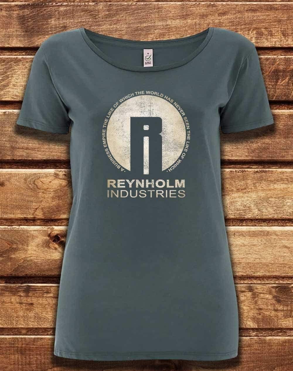 DELUXE Reynholm Industries Organic Scoop Neck T-Shirt 8-10 / Light Charcoal  - Off World Tees