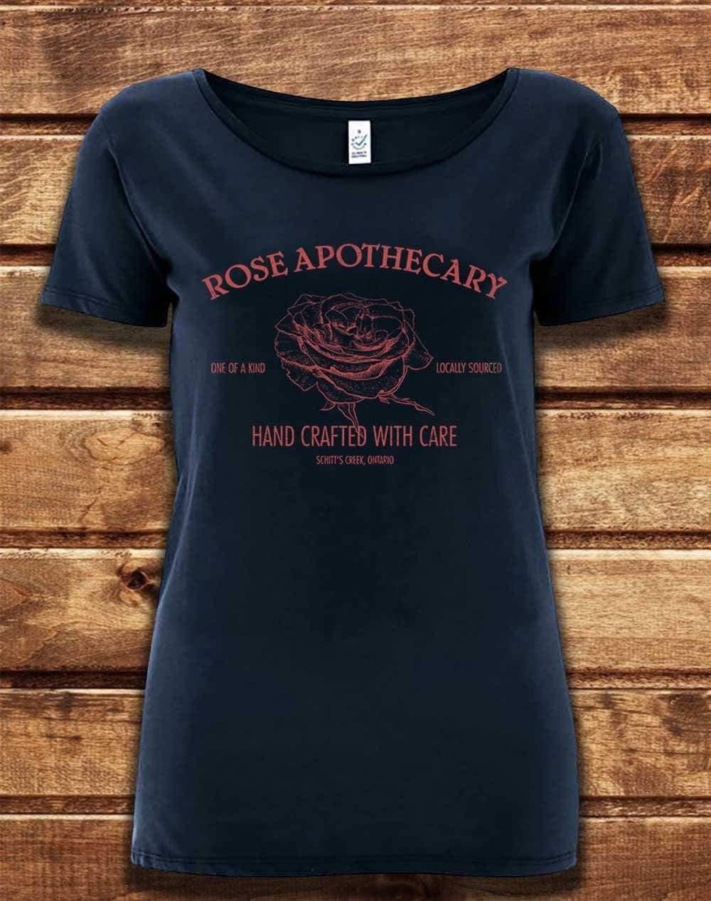 DELUXE Rose Apothecary Organic Scoop Neck T-Shirt 8-10 / Navy  - Off World Tees