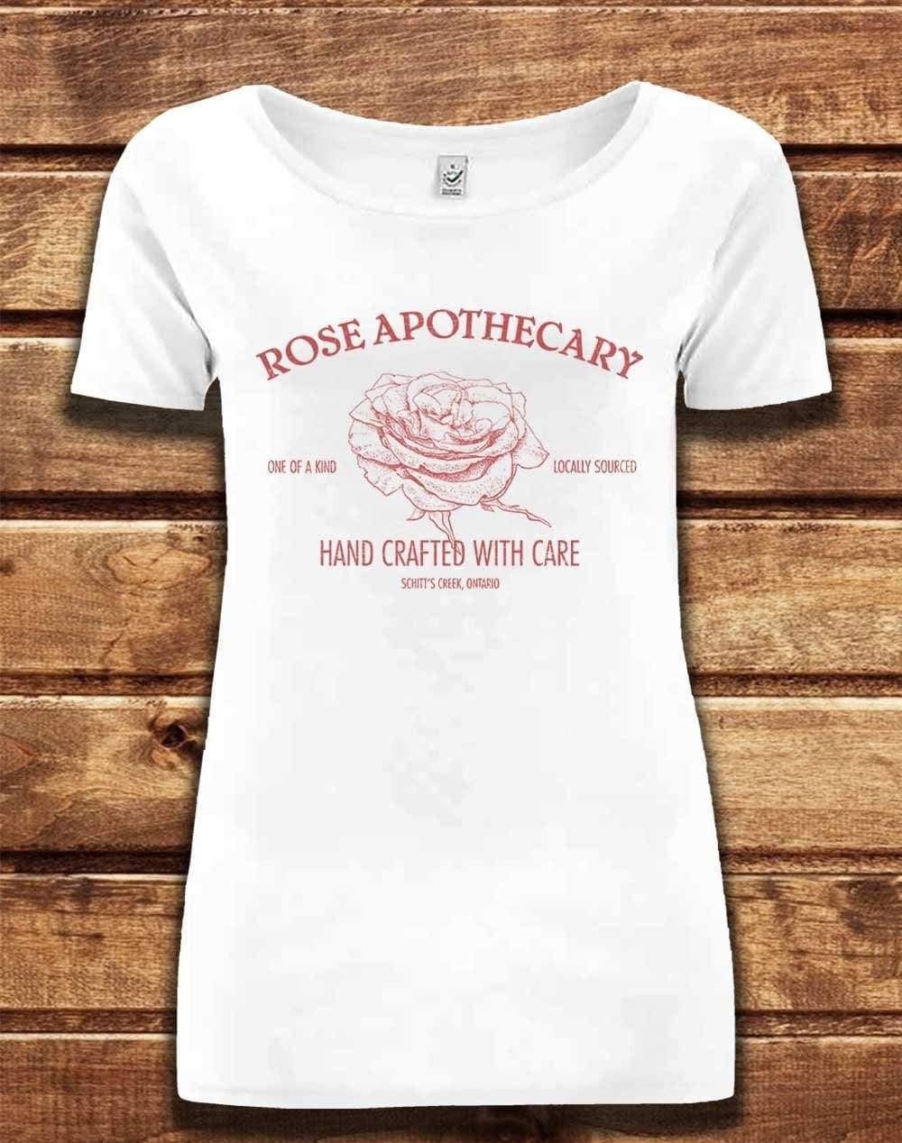 DELUXE Rose Apothecary Organic Scoop Neck T-Shirt 8-10 / White  - Off World Tees