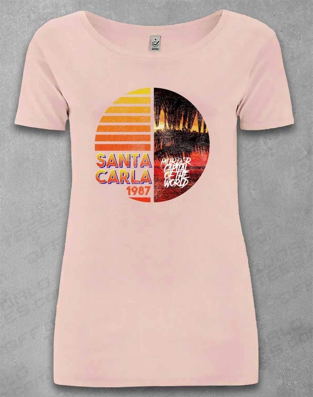 DELUXE Santa Carla 1987 - Organic Scoop Neck T-Shirt 8-10 / Light Pink  - Off World Tees