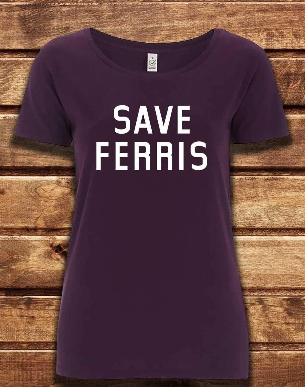 DELUXE Save Ferris Organic Scoop Neck T-Shirt 8-10 / Eggplant  - Off World Tees