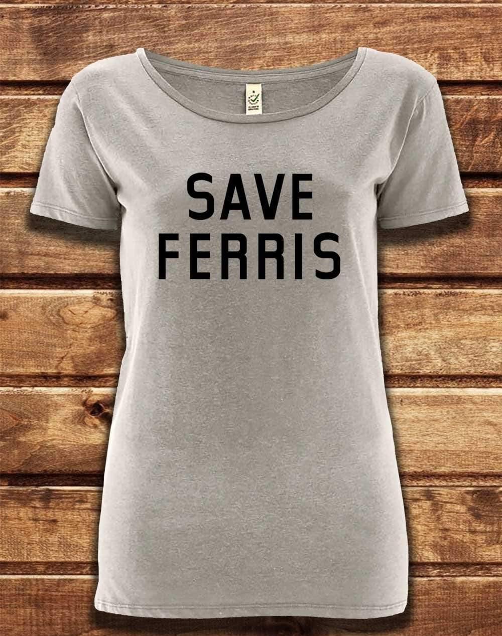DELUXE Save Ferris Organic Scoop Neck T-Shirt 8-10 / Melange Grey  - Off World Tees