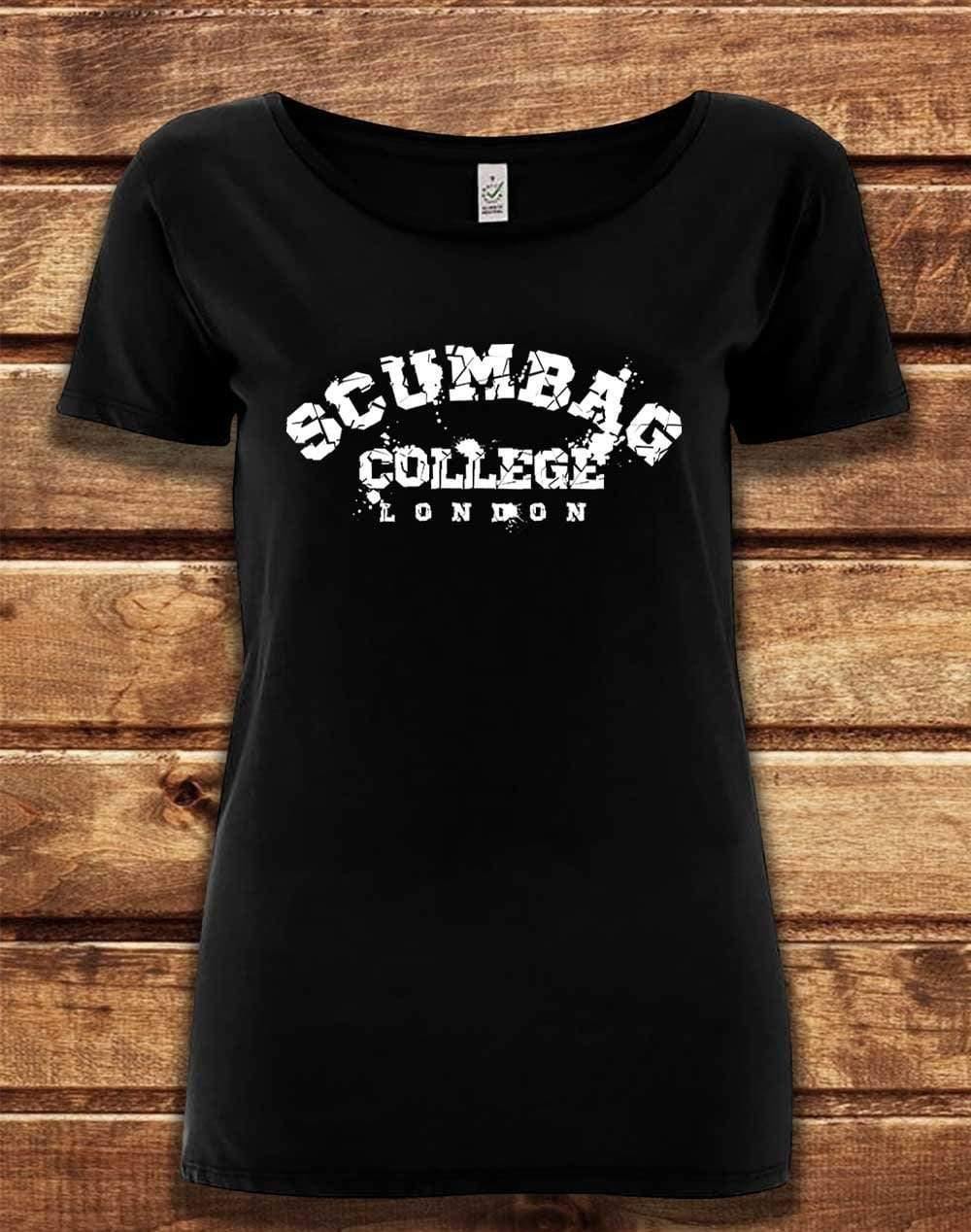 DELUXE Scumbag College Organic Scoop Neck T-Shirt 8-10 / Black  - Off World Tees