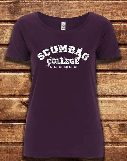 DELUXE Scumbag College Organic Scoop Neck T-Shirt 8-10 / Eggplant  - Off World Tees