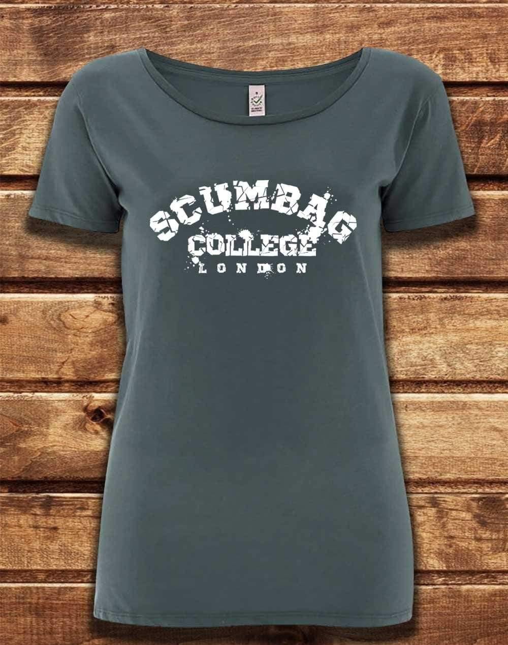DELUXE Scumbag College Organic Scoop Neck T-Shirt 8-10 / Light Charcoal  - Off World Tees