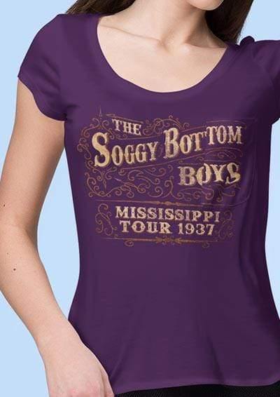 DELUXE Soggy Bottom Boys Tour 1937 Organic Scoop Neck T-Shirt  - Off World Tees