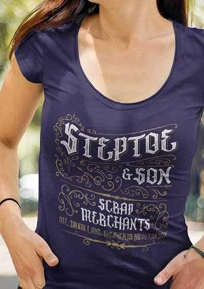 DELUXE Steptoe & Son Scrap Merchants Organic Scoop Neck T-Shirt  - Off World Tees