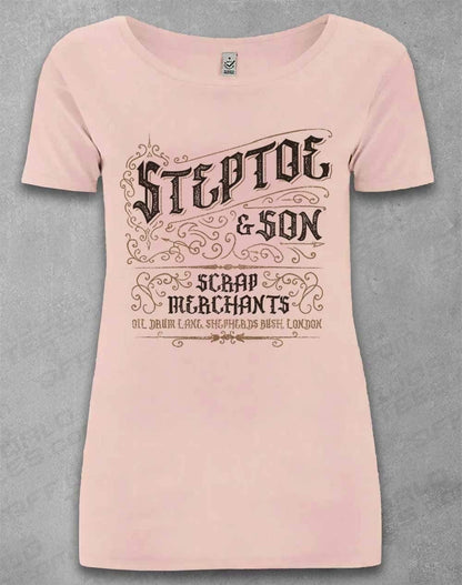 DELUXE Steptoe & Son Scrap Merchants Organic Scoop Neck T-Shirt 8-10 / Light Pink  - Off World Tees