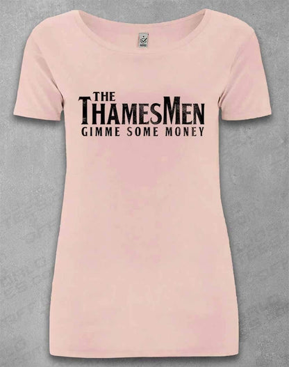 DELUXE The Thamesmen Gimme Some Money Organic Scoop Neck T-Shirt 8-10 / Light Pink  - Off World Tees