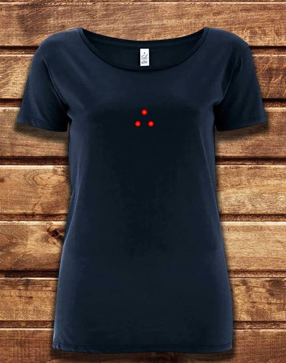 DELUXE Tri Laser Sight Organic Scoop Neck T-Shirt 8-10 / Navy  - Off World Tees