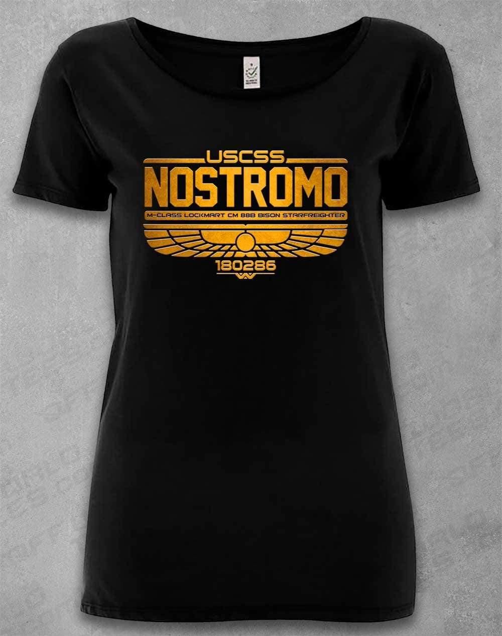 DELUXE USCSS Nostromo Organic Scoop Neck T-Shirt  - Off World Tees