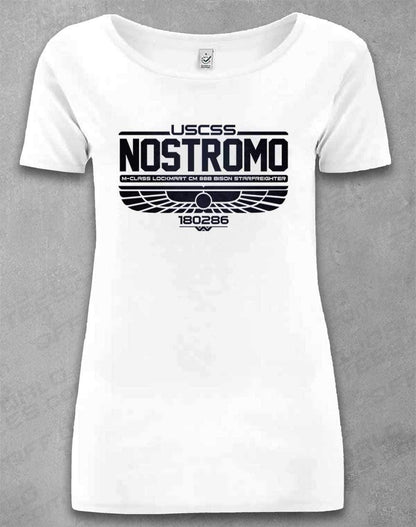 DELUXE USCSS Nostromo Organic Scoop Neck T-Shirt  - Off World Tees