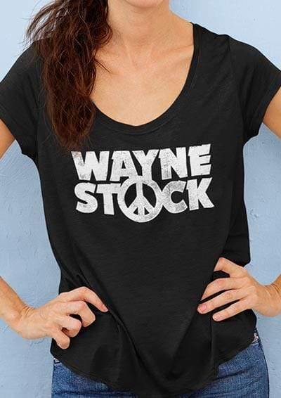 DELUXE Waynestock Organic Scoop Neck T-Shirt  - Off World Tees