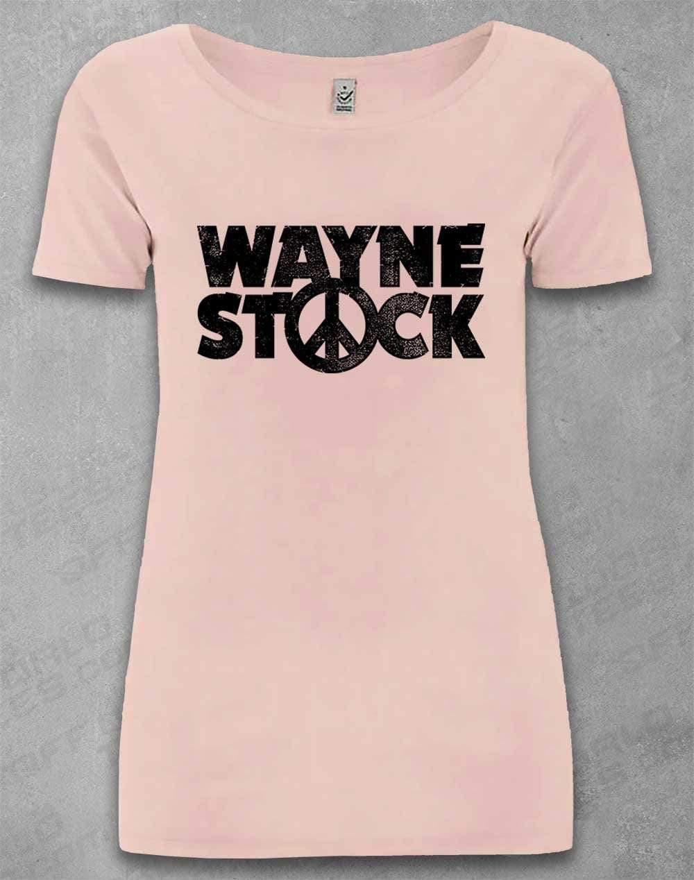 DELUXE Waynestock Organic Scoop Neck T-Shirt 8-10 / Light Pink  - Off World Tees