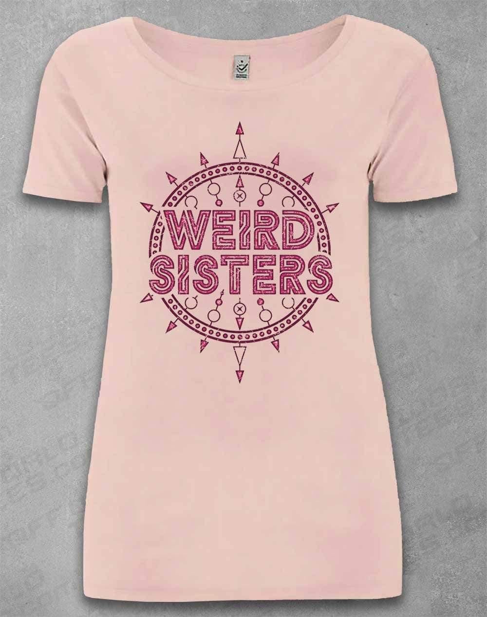 DELUXE Weird Sisters Band Logo Organic Scoop Neck T-Shirt 8-10 / Light Pink  - Off World Tees