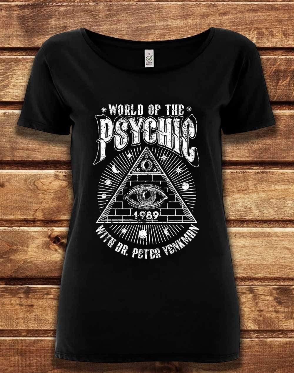 DELUXE World of the Psychic Organic Scoop Neck T-Shirt 8-10 / Black  - Off World Tees
