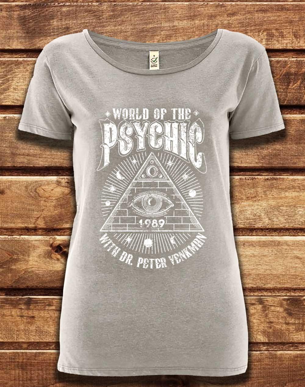 DELUXE World of the Psychic Organic Scoop Neck T-Shirt 8-10 / Melange Grey  - Off World Tees