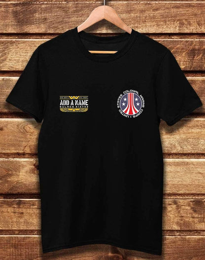 CUSTOMISABLE DELUXE Colonial Marine Organic Cotton T-Shirt XS / Black  - Off World Tees