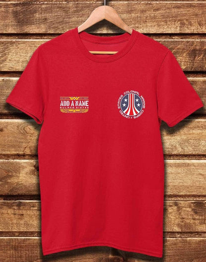 CUSTOMISABLE DELUXE Colonial Marine Organic Cotton T-Shirt XS / Red  - Off World Tees