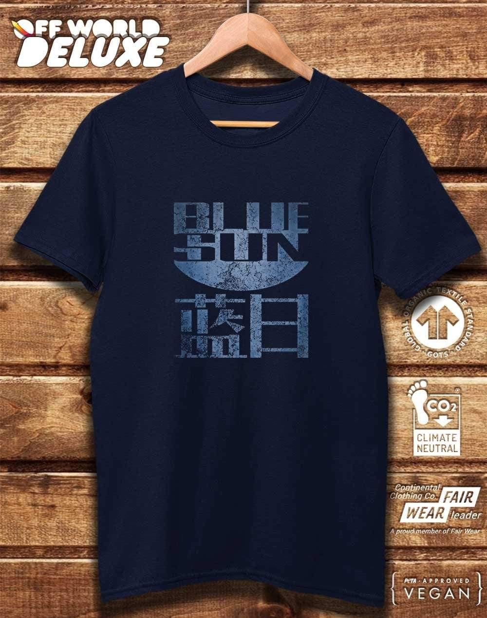 DELUXE Blue Sun Organic Cotton T-Shirt  - Off World Tees