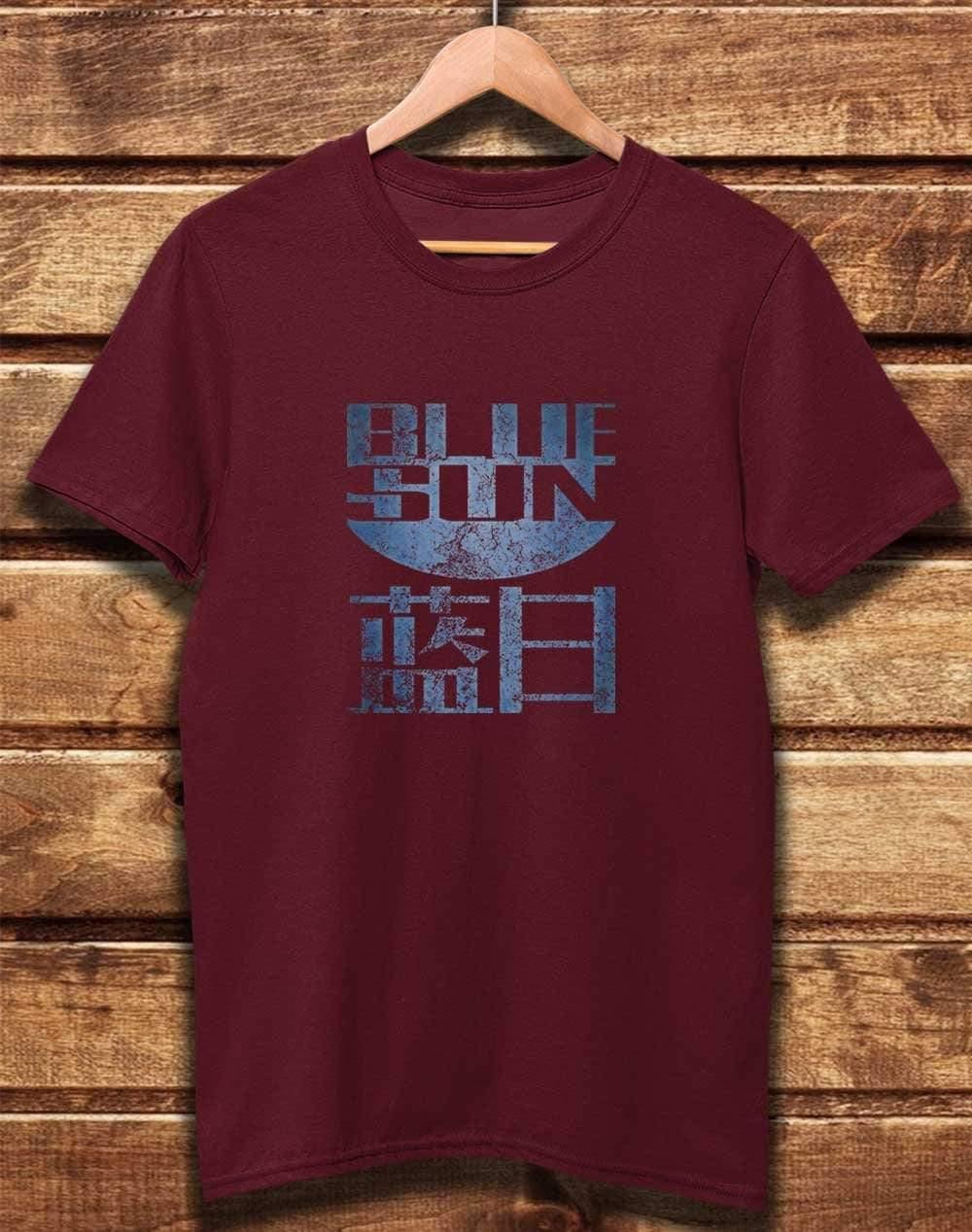 DELUXE Blue Sun Organic Cotton T-Shirt XS / Burgundy  - Off World Tees
