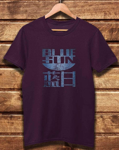 DELUXE Blue Sun Organic Cotton T-Shirt XS / Eggplant  - Off World Tees