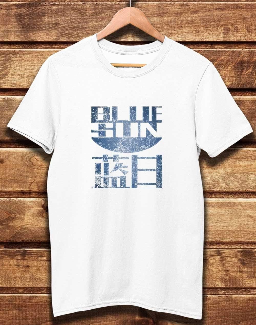 DELUXE Blue Sun Organic Cotton T-Shirt XS / White  - Off World Tees