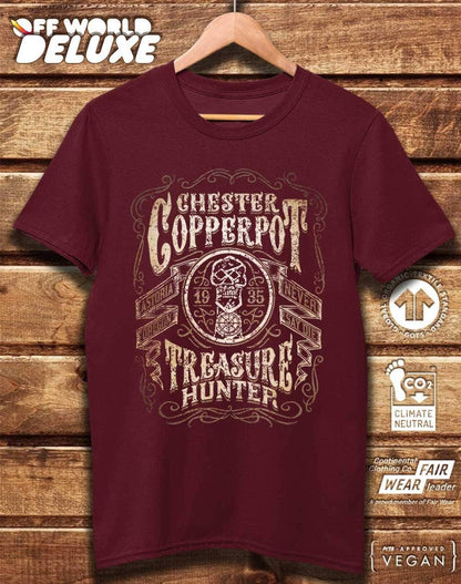 DELUXE Chester Copperpot Treasure Hunter Organic Cotton T-Shirt  - Off World Tees