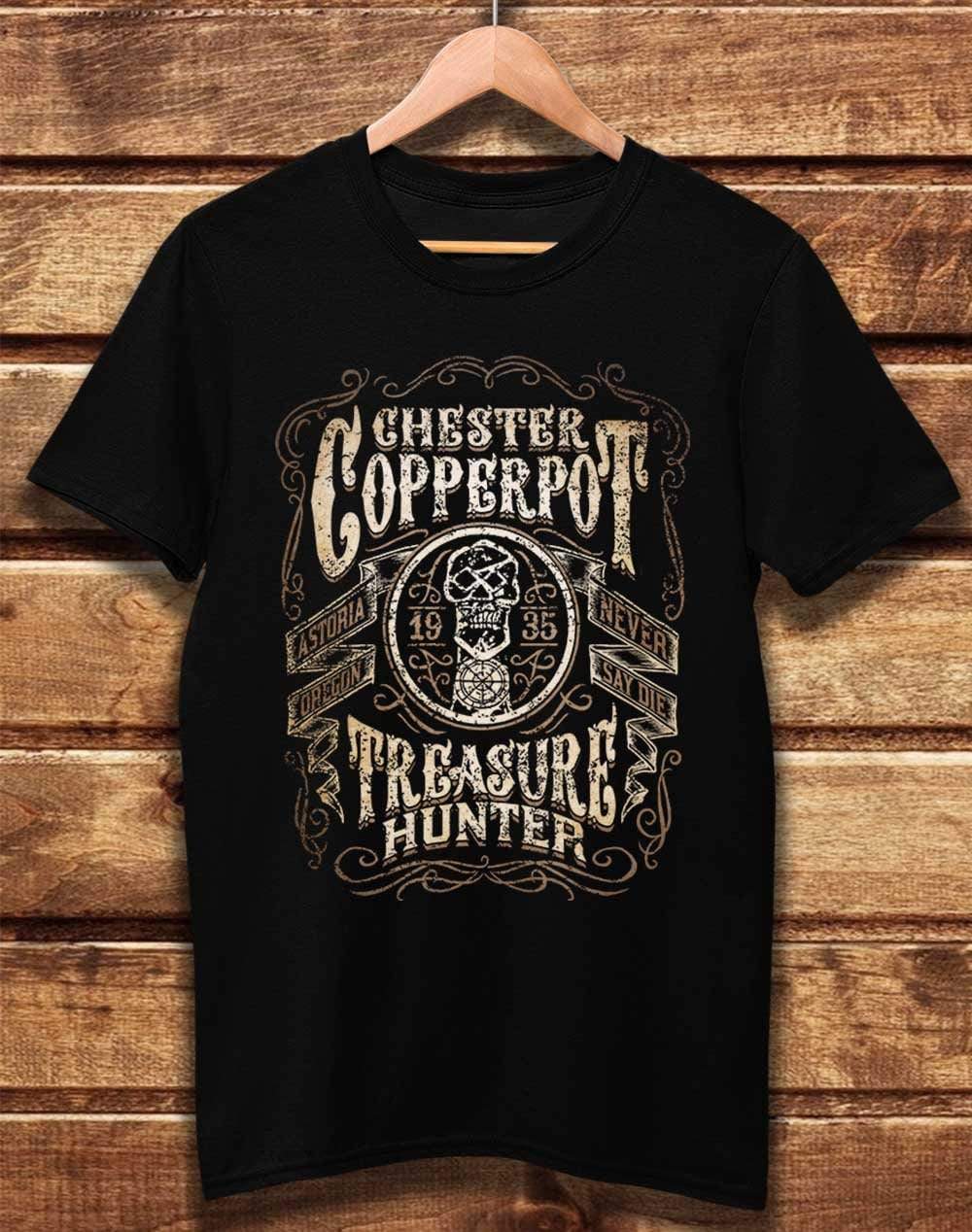 DELUXE Chester Copperpot Treasure Hunter Organic Cotton T-Shirt XS / Black  - Off World Tees