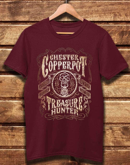 DELUXE Chester Copperpot Treasure Hunter Organic Cotton T-Shirt XS / Burgundy  - Off World Tees