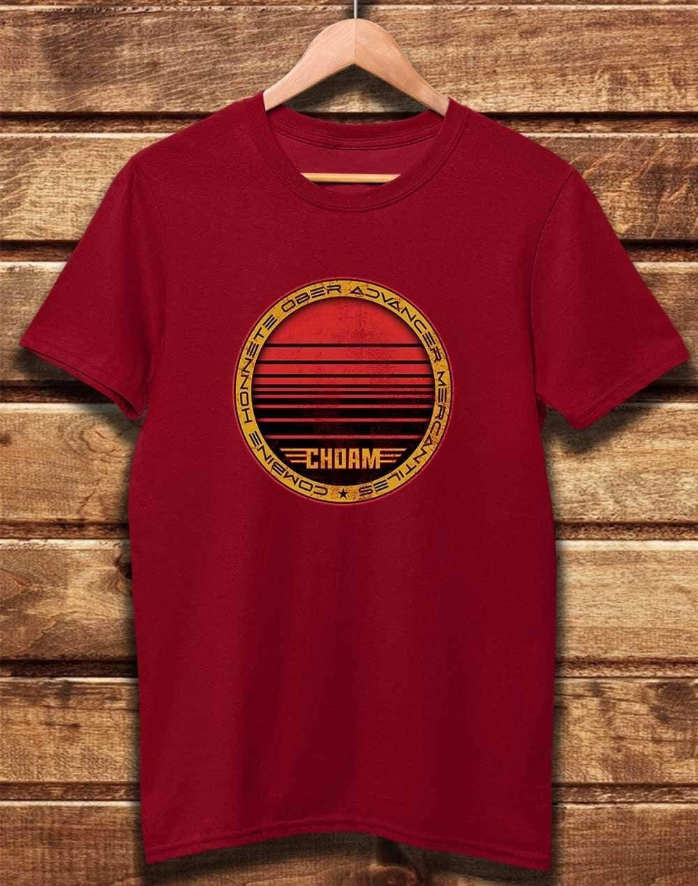 DELUXE CHOAM Organic Cotton T-Shirt XS / Dark Red  - Off World Tees