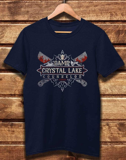 DELUXE Crystal Lake Counselor Organic Cotton T-Shirt XS / Navy  - Off World Tees
