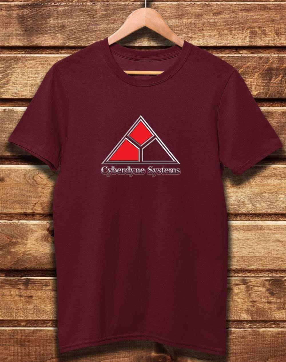 DELUXE Cyberdyne Systems Organic Cotton T-Shirt XS / Burgundy  - Off World Tees