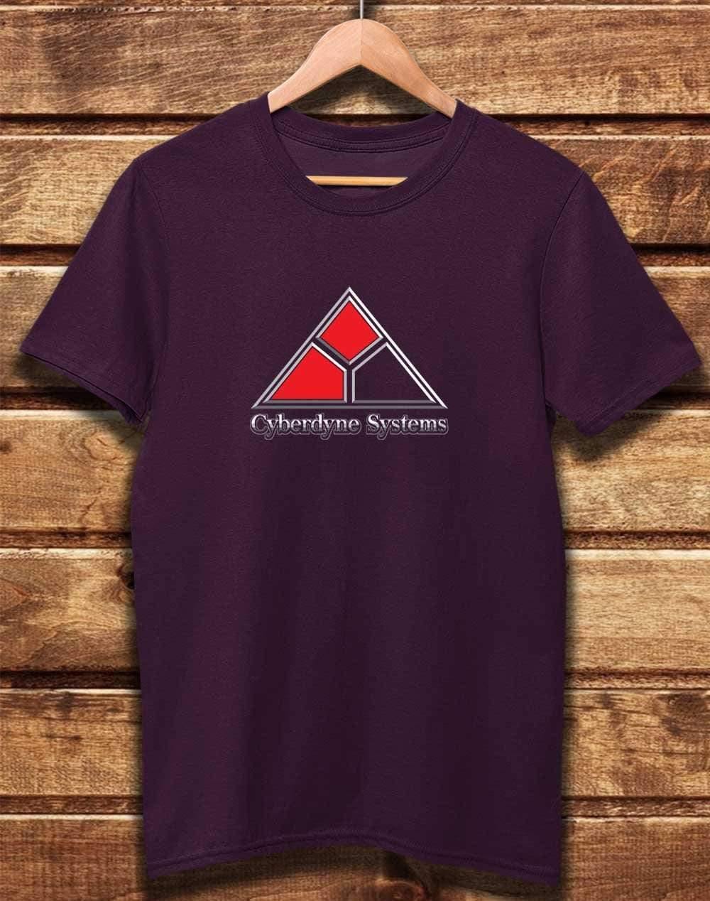 DELUXE Cyberdyne Systems Organic Cotton T-Shirt XS / Eggplant  - Off World Tees
