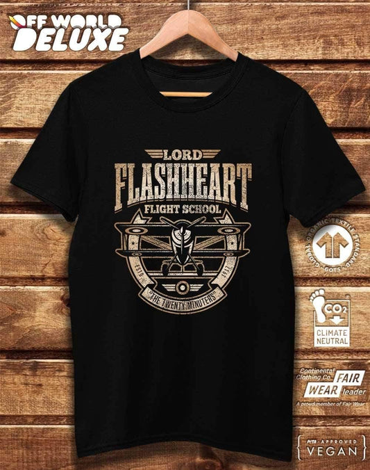DELUXE Flashheart's Flight School Organic Cotton T-Shirt  - Off World Tees