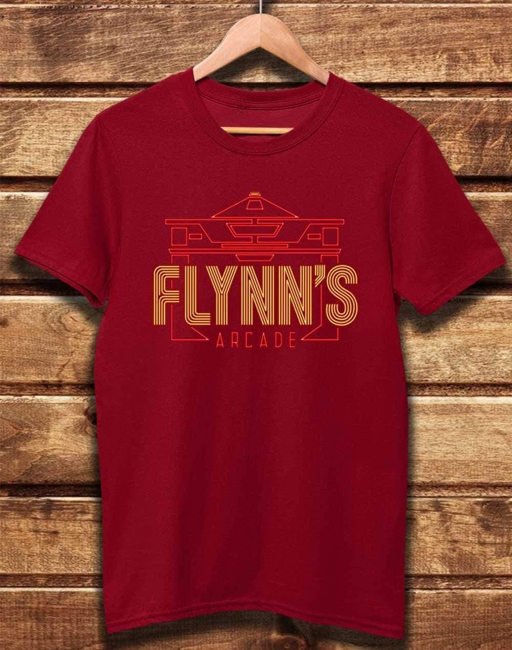 DELUXE Flynn's Arcade Organic Cotton T-Shirt XS / Dark Red  - Off World Tees