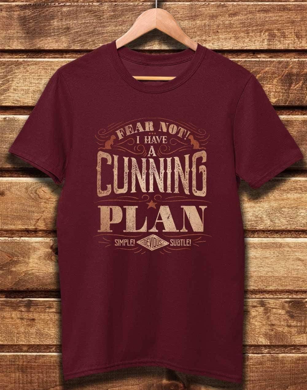 DELUXE I Have a Cunning Plan Organic Cotton T-Shirt XS / Burgundy  - Off World Tees