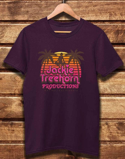 DELUXE Jackie Treehorn Productions Organic Cotton T-Shirt XS / Eggplant  - Off World Tees