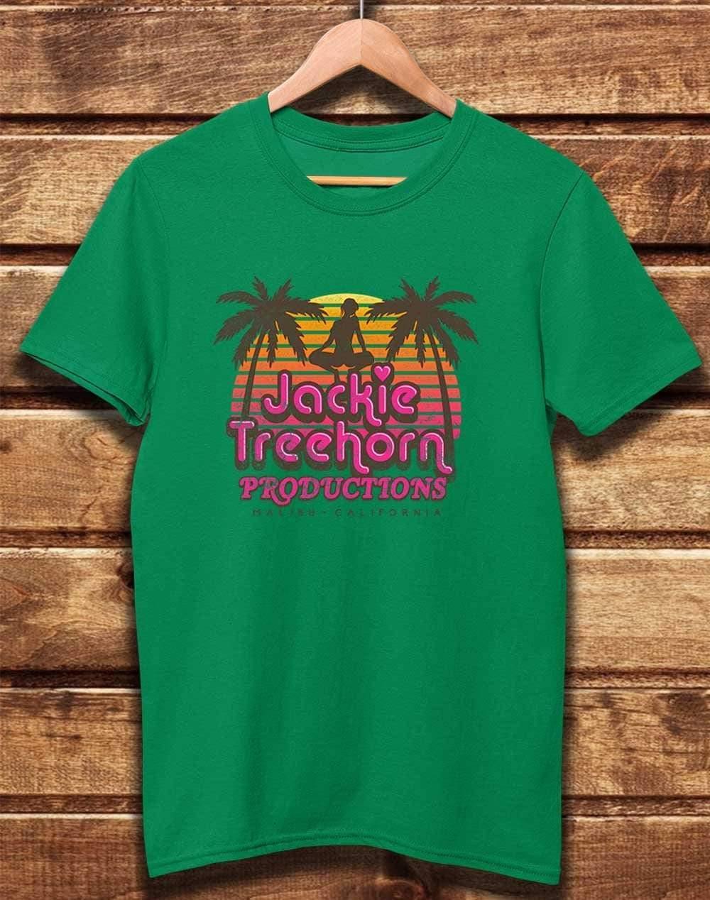 DELUXE Jackie Treehorn Productions Organic Cotton T-Shirt XS / Kelly Green  - Off World Tees