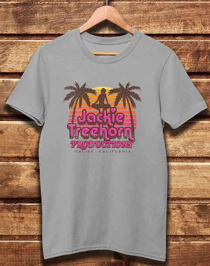 DELUXE Jackie Treehorn Productions Organic Cotton T-Shirt XS / Light Grey  - Off World Tees