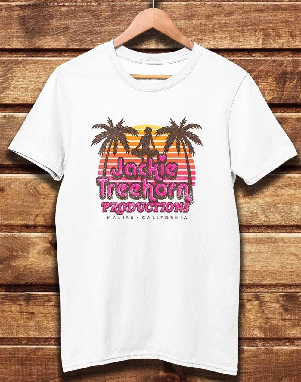 DELUXE Jackie Treehorn Productions Organic Cotton T-Shirt XS / White  - Off World Tees