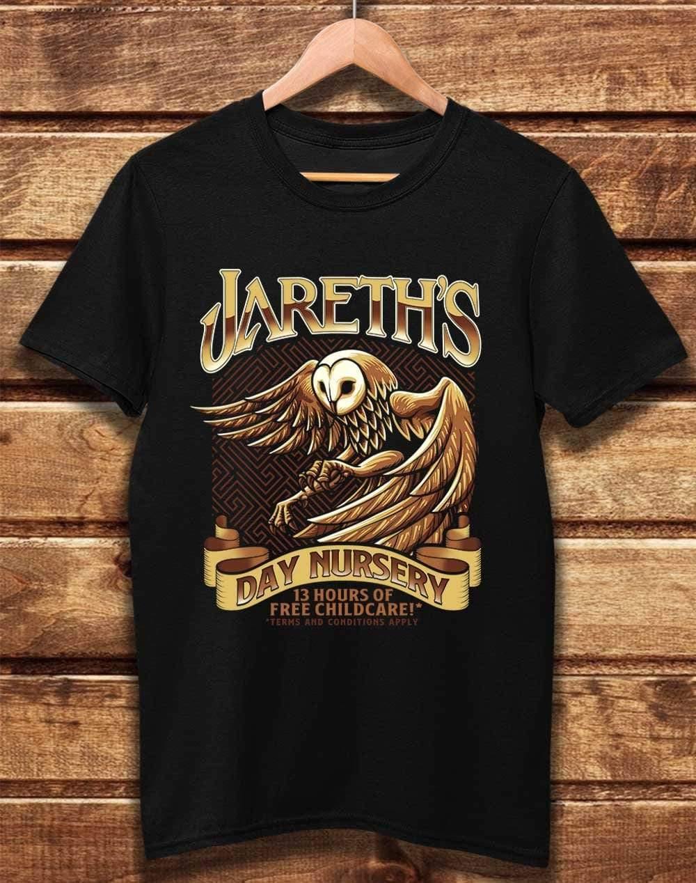 DELUXE Jareth's Day Nursery Organic Cotton T-Shirt XS / Black  - Off World Tees