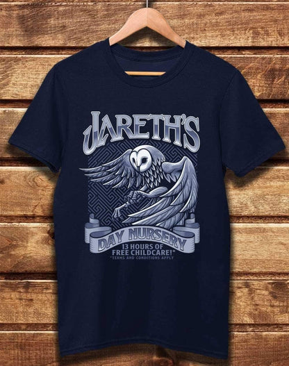 DELUXE Jareth's Day Nursery Organic Cotton T-Shirt XS / Navy  - Off World Tees